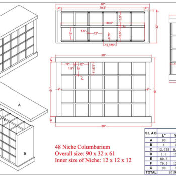 Onion Creek 48 Niche Line Drawing