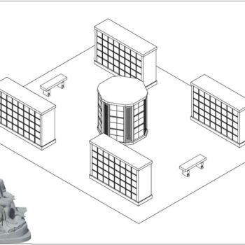 W-FALLS- Line Drawing
